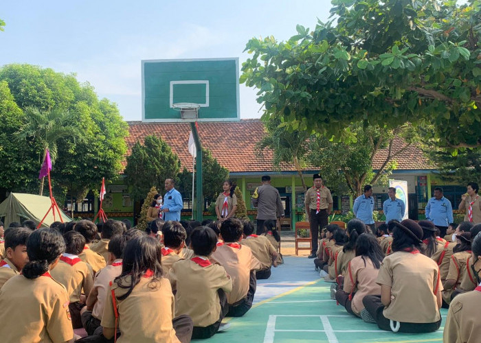 Wejangan Pak Lurah Bandar Jaya Barat Lampung Tengah Saat Hari Pramuka, Katanya Harus Giat Belajar dan.. 