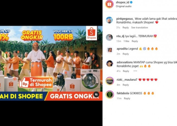 Trending! Kemunculan Ronaldinho di Iklan Shopee Disambut Meriah Netizen