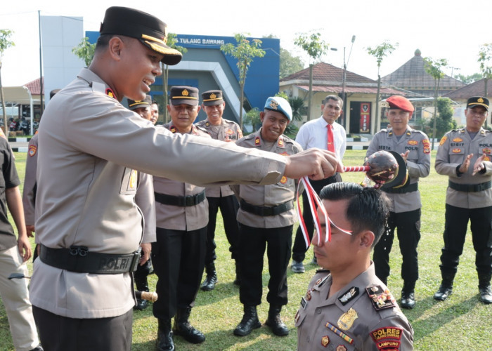 Puluhan Personel Polres Tulang Bawang Naik Pangkat, Paling Banyak Aipda ke Aiptu, Ini Rinciannya