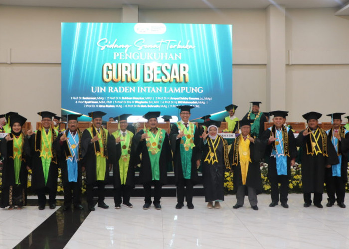 UIN Raden Intan Lampung Tambah 9 Guru Besar, Ini Sosok Mereka