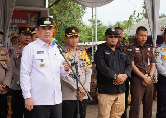 Pj Bupati Tulang Bawang Barat M. Firsada Nilai Sispamkota Wujudkan Pemilu Damai dan Aman, Begini Katanya