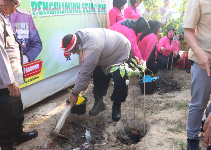 1.000 Pohon Ditanam Polres Tulang Bawang, Ternyata Ini Tujuannya