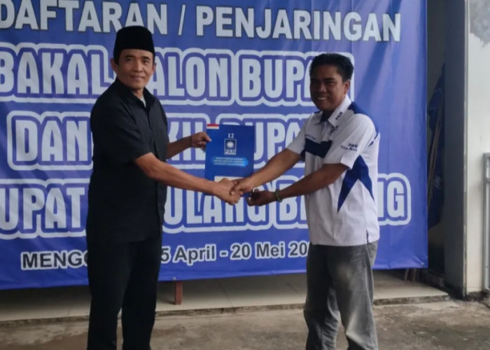 Ketua KONI Arif Budiman Ambil Formulir Pendaftaran Bakal Calon Bupati dari PAN Tulang Bawang, Begini Katanya