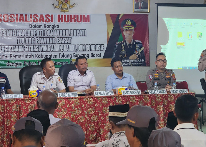 Cooling System, Polres Tulang Bawang Barat Beri Penyuluhan Hukum ke Warga