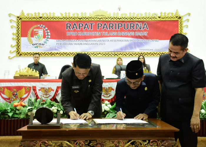 KUA PPAS Perubahan APBD Tulang Bawang Barat Disepakati, Ini Pesan Pj. Bupati