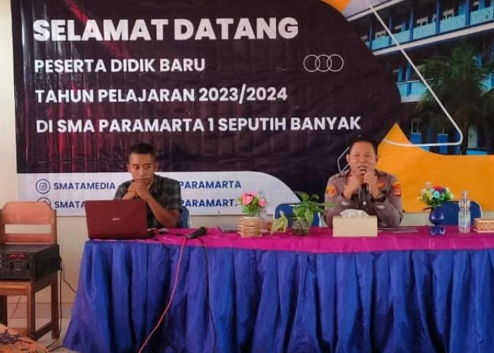 Edukasi Tertib Berlalulintas, Polisi Masuk Sekolah di Lampung Tengah