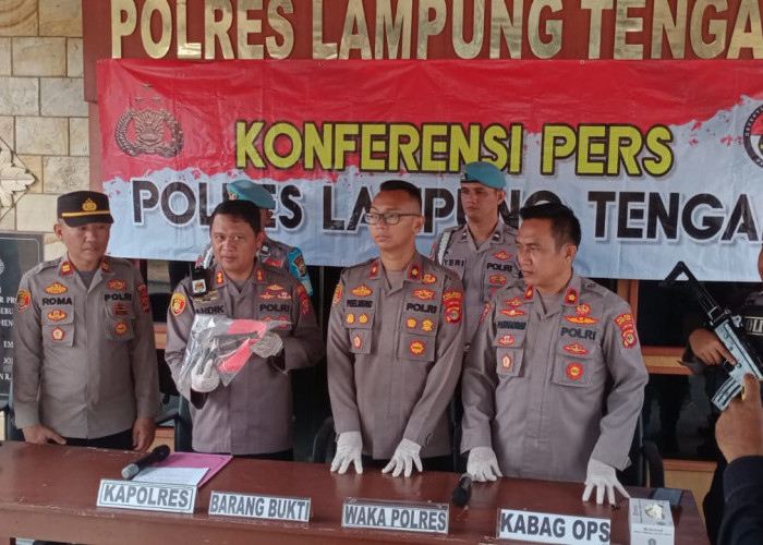 Awalnya Lakalantas, Ternyata Pedagang Asongan di Lampung Tengah Simpan Senpi Rakitan