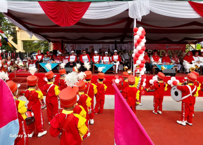 Dandim Tulang Bawang Turut Meriahkan Pawai Budaya Mesuji, Begini Harapannya