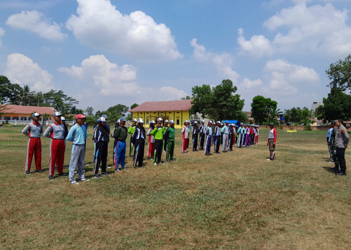 Semangat! Puluhan Paskibraka Seputih Mataram Lampung Tengah Giatkan Latihan