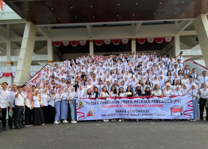 SMAN 1 Seputih Raman Lampung Tengah Kunjungan ke DPRD Lampung, Ini yang Disuarakan