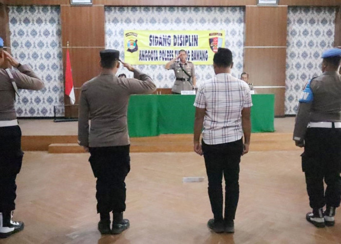 Dua Personel Polres Tulang Bawang Jalani Sidang Disiplin, Ini Pelanggaran dan Hukumannya