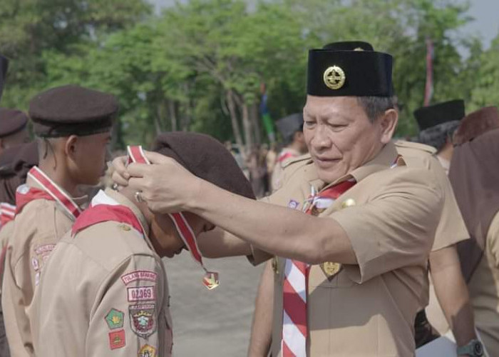 Jadi Pembina Upacara Peringatan Hari Pramuka ke 62, Ini Pesan Penting Pj Bupati Tulang Bawang