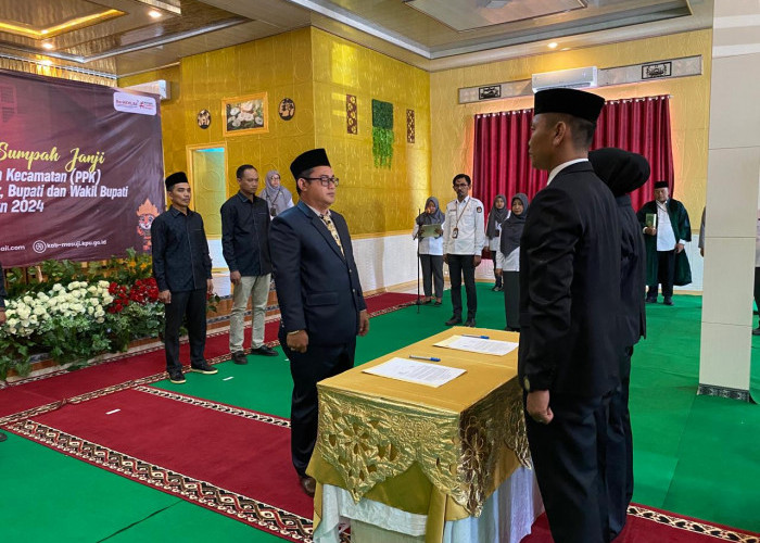 Resmi dilantik, KPU Mesuji Minta PPK Bekerja Sesuai Aturan dan Jaga Integritas