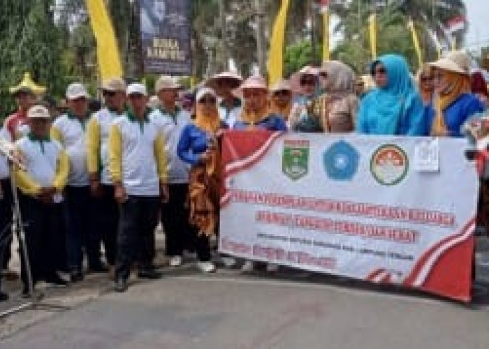 Rayakan HUT RI Ke 78, Seputih Surabaya Lampung Tengah Gelar Pawai Budaya