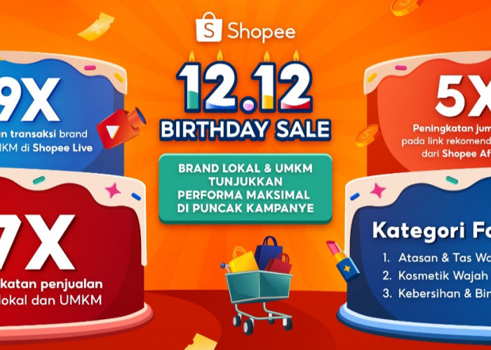 Penjualan Brand Lokal dan UMKM Melonjak di Shopee 12.12 Birthday Sale, Tembus 7 Kali Lipat!